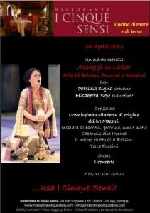 Assaggi in lirica per cena