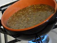 Zuppa di miglio ai broccoletti e lenticchie