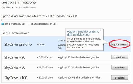 28 Windows Skydrive Riduce lo Spazio di Hosting da 25 Gb a 7 Gb Vecchi Utenti Attenzione!!! [Applicazione PC e MAC]