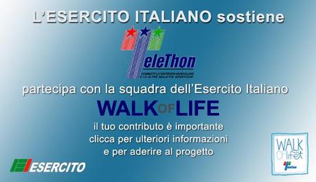 Esercito/ Walk of Life 2012. Partecipa con la maglietta della Squadra Esercito Italiano