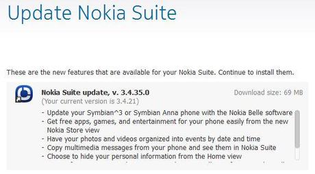 Update: Nokia Suite 3.4.35 beta