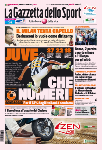 Ecco le prime pagine del Corriere dello Sport – Gazzetta – Tuttosport !