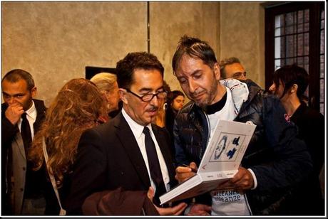 '12-04-13 Premio Maretti Party Night - Piero Addis responsabile cultura Regione Lombardia - Giuseppe Stampone