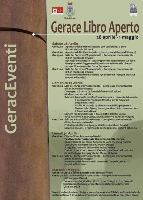 Gerace Libro Aperto