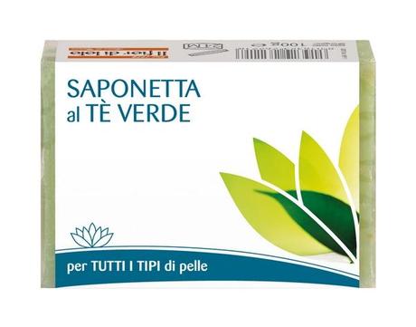 Il fior di loto: saponetta al tè verde