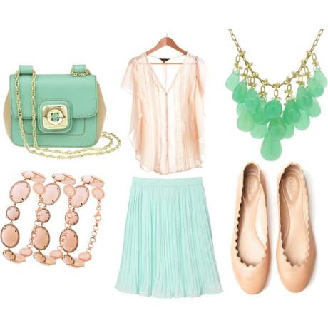 GREEN MINT AND SOFT PINK