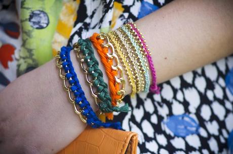 Preview of tomorrow's post - Colorful bracelets