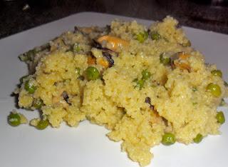 COUS COUS  PISELLI NOVELLI E COZZE