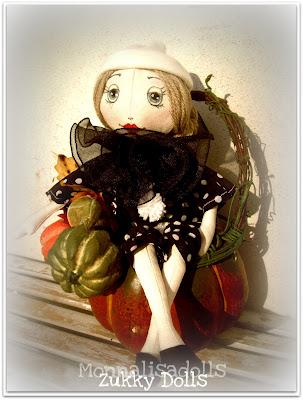 Pumpkin head doll...