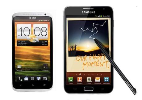 HTC One X a confronto con Galaxy Note : Video