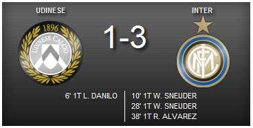 Udinese-Inter 1-3