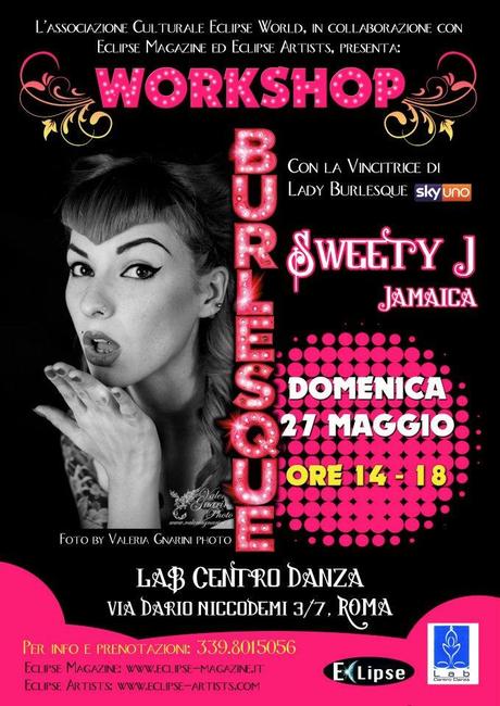 A Roma arriva Sweety-J..la splendida vincitrice di Lady Burlesque