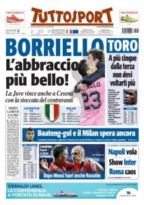 Ecco le prime pagine del Corriere dello Sport – Gazzetta – Tuttosport