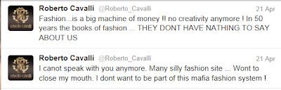 Twitter ovvero i monologhi di Roberto Cavalli