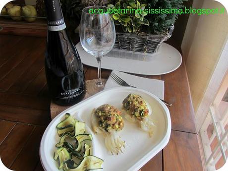 ...seppie ripiene con salame al tartufo bianco e zucchine...premio e...collaborazione con Cirio e Easy LIfe...