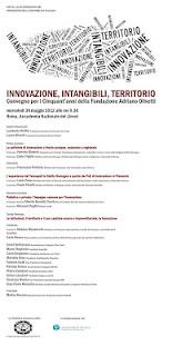 Innovazione, Intangibili, Territorio. Roma, Accademia Nazionale dei Lincei, 30 maggio 2012