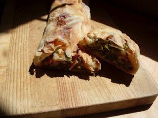 strudel con fagiolini speck e provola