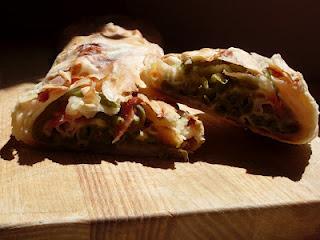 strudel con fagiolini speck e provola