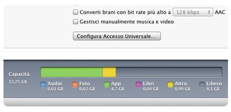 Altro iPhone iPad iPod Touch Ricalibriamo la categoria Altro del nostro iPhone con iTunes. [GUIDA]