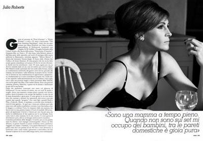 Julia Roberts in Dolce & Gabbana su Velvet Magazine