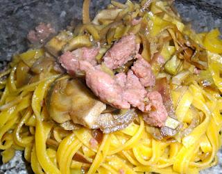 FETTUCCINE CARCIOFI E LUGANEGA