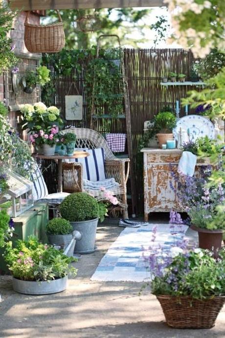 Shabby chic giardino