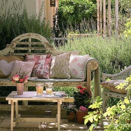 Shabby chic giardino posti uno sedere ...