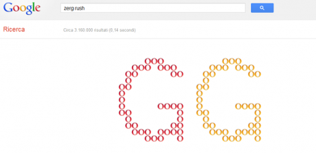 Zerg Rush, il nuovo easter egg di Google