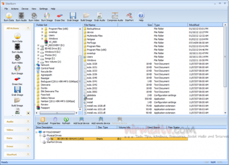 StarBurn 494x357 I 5 Migliori Programmi Gratuiti per Masterizzare Dischi Blu Ray su Windows