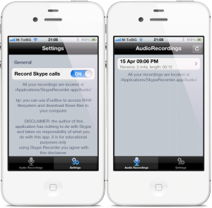 Skype11 300x294 Call Recorder for Skype: registriamo le nostre chiamate su Skype. [CYDIA]