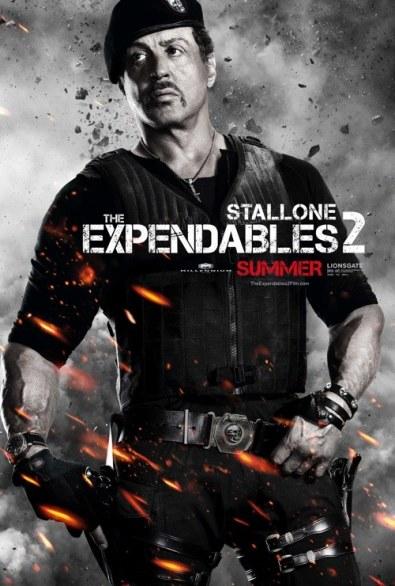 12 agguerriti character poster tratti da The Expendables 2 (I mercenari 2)