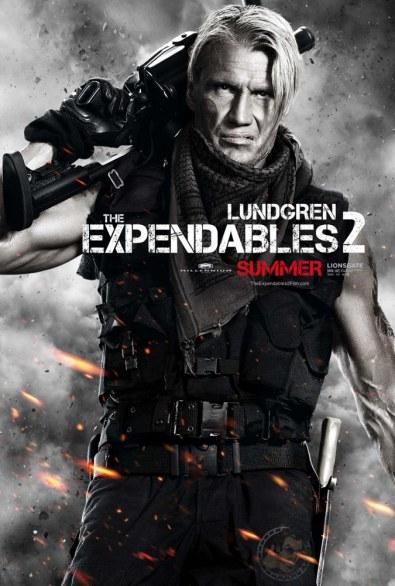 12 agguerriti character poster tratti da The Expendables 2 (I mercenari 2)