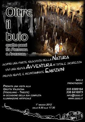 “Oltre il buio” alla Grotta Valentina