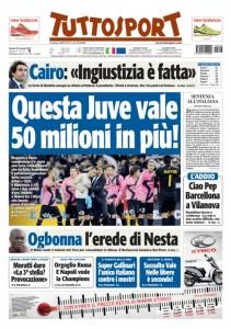 Ecco le prime pagine del Gazzetta – Tuttosport – Corriere dello Sport !