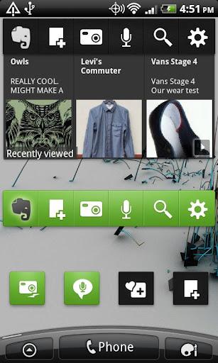  Nuove funzionalità nella homescreen con Evernote Widget