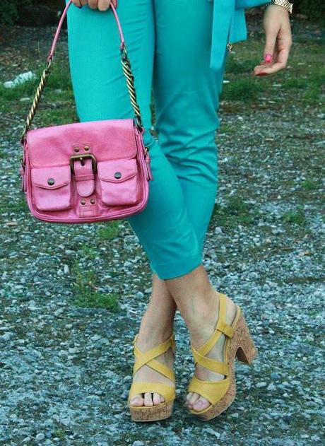 Turquoise, Yellow, Pink and a Mix of Flowers