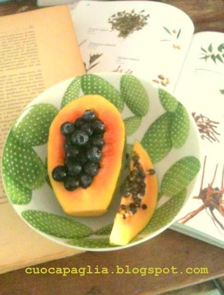 PAPAYA & MIRTILLI BIO per un pranzo #ANTI-AGING