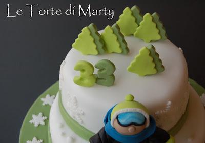 Snowboard Cake