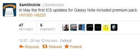 Note ICS Samsung Galaxy Note: Ice Cream Sandwich sarà Disponibile da Maggio