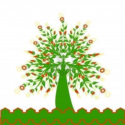 6924514-illustrazione-di-un-albero-fiorito-isolato-on-white