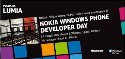 Evento importante dedicato agli sviluppatori Nokia e Windows Phone è stato organizzato dalle due aziende per il 4 Maggio prossimo a Milano.