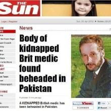 Pakistan, citta’ di Quetta: decapitato medico britannico della Croce Rossa Internazionale