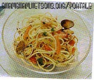 Pasta con le vongole macchiate