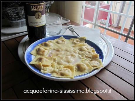 ...ravioli ripieni di fonduta al tartufo e...premio!...