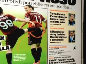 FOTO – ECCO LA PRIMA PAGINA DELLA  GAZZETTA DELLO SPORT – NAPOLI PUO’ SPERARE PER…