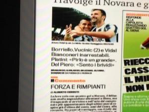 FOTO – ECCO LA PRIMA PAGINA DELLA  GAZZETTA DELLO SPORT – NAPOLI PUO’ SPERARE PER…