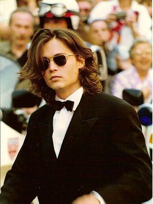 Johnny Depp in Cannes in the nineties.