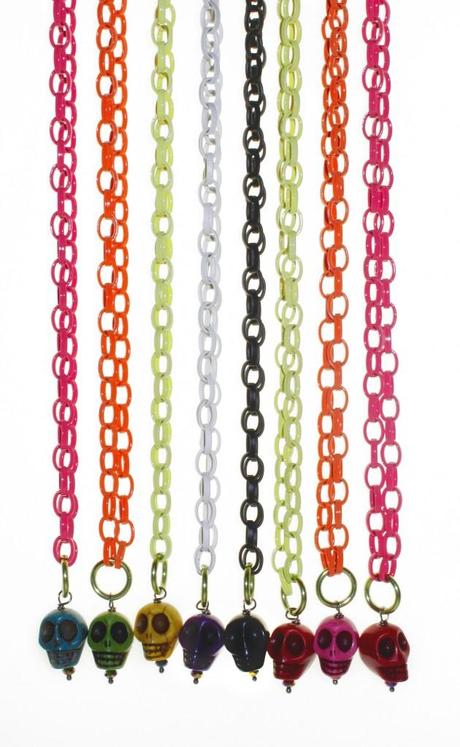 STELLINA FABBRI. SKULL CHAINS fluo per la ss 2012