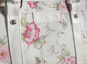 Moda Oasap: Floral Print Padded Handle Cylinder Handbag