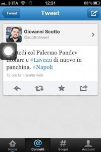 FOTO-Scotto su Twitter: ” Martedì col Palermo Lavezzi di nuovo……”